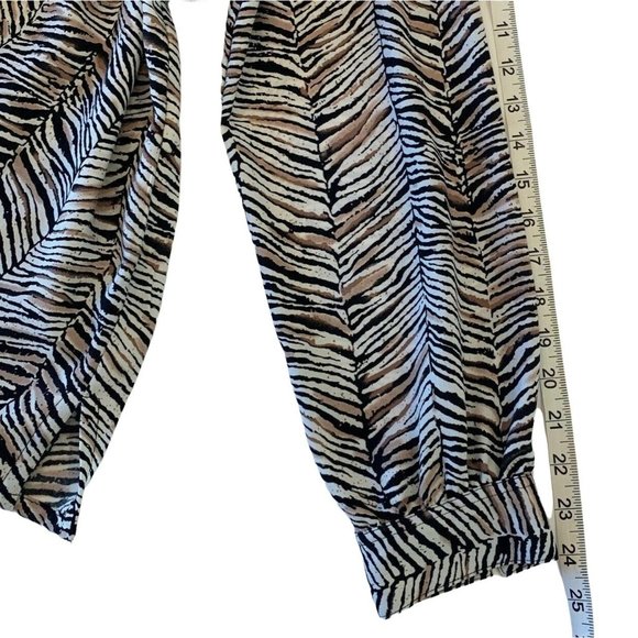 Alison Daley Blouse Top Sz 12 Animal Print Jungle Long Sleeve Button Collared - Picture 9 of 12